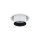 Einbauspot Weiß Schwarz GU10 B:8 cm verstellbar Modern