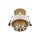 Einbauleuchte Weiß Gold Stahl GU10 B:8 cm verstellbar