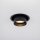 Einbauspot Schwarz Stahl GU10 B:8 cm verstellbar rund