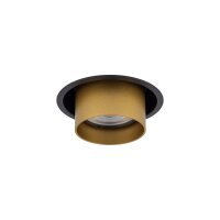 Einbaustrahler Gold Schwarz GU10 B:8 cm verstellbar