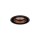 Einbauspot Kupfer Schwarz GU10 B:8 cm verstellbar rund