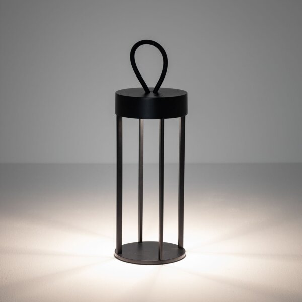LED Tischlampe Schwarz IP54 2700 K 30 cm 8 h tragbar
