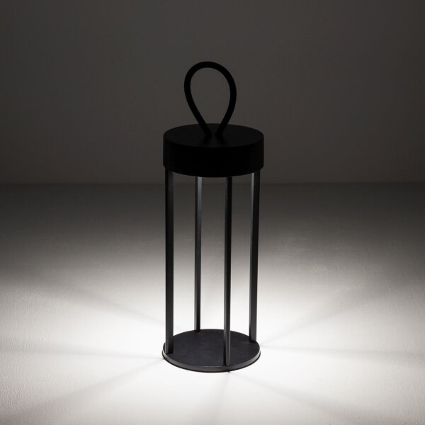 LED Tischlampe Schwarz IP54 2700 K 30 cm 8 h tragbar