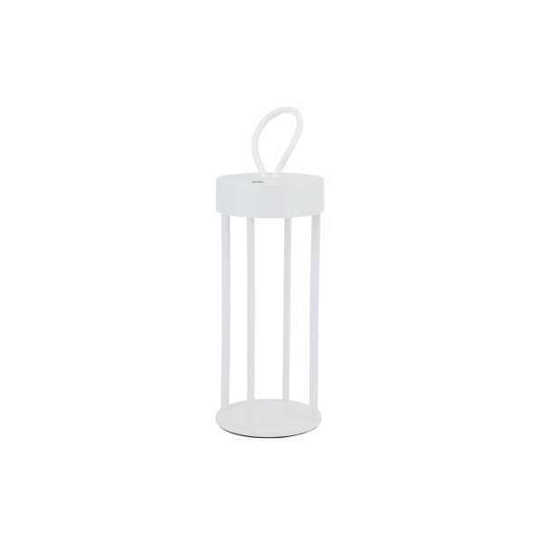 LED Akku Tischlampe Weiß IP54 2700 K 30 cm 8 h tragbar