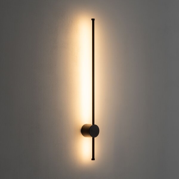 LED Wandlampe Außen Schwarz IP54 3000 K 97 cm indirekt