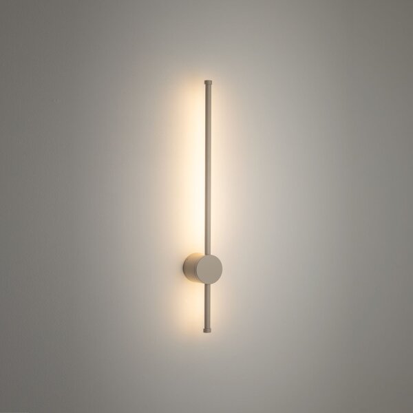 LED Außenlampe Wand Beige IP54 3000 K L:65 cm Aluminium