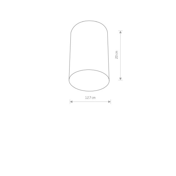 Aufbaustrahler Stahl Schwarz Modern E27 B:12 cm rund