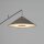 Stehlampe Grau Stoff verstellbar E27 H:240 cm blendarm