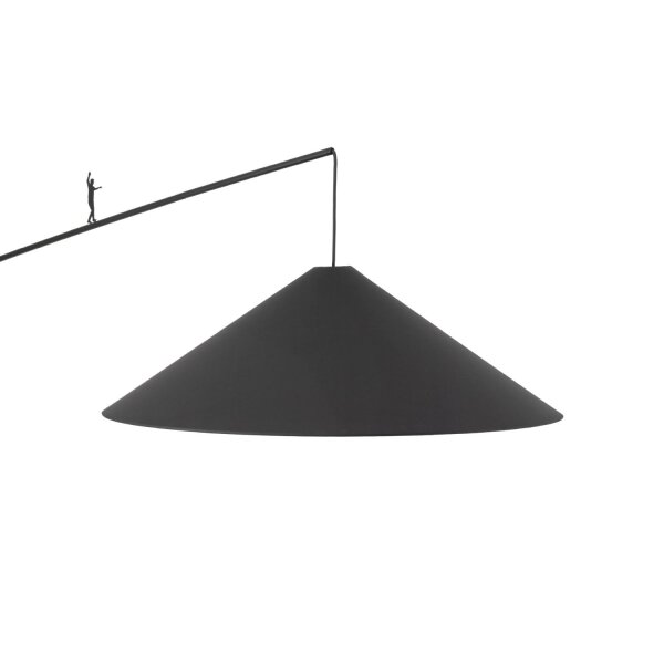 Stehlampe Schwarz Stoff flexibel E27 H:240 cm Modern