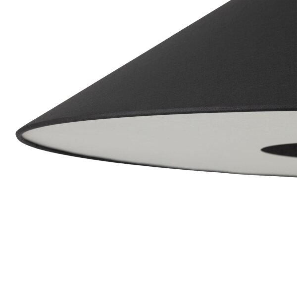 Stehlampe Schwarz Stoff flexibel E27 H:240 cm Modern
