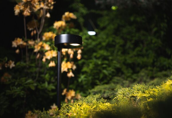 LED Wegeleuchte Schwarz Erdspieß IP54 3000 K 100 cm