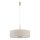 Pendelleuchte Gold Creme Stoff E27 L:65 cm rund Modern