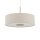 Pendelleuchte Gold Creme Stoff E27 L:65 cm rund Modern