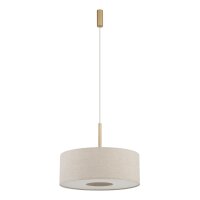Hängelampe Gold Creme E27 rund Ø50 cm Modern...