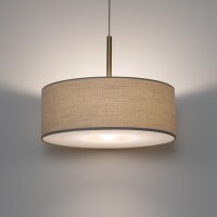 Hängelampe Gold Creme E27 rund Ø50 cm Modern...
