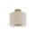 Deckenlampe Stoff Gold Creme E27 Ø23 cm rund blendarm