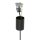 Hängelampe Glasschirm klar Schwarz E27 rund Ø35 cm