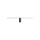 LED Wandlampe Schwarz Metall 4000 K L:66 cm lang Modern