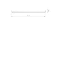LED Deckenleuchte Stahl Graphit 3000 K L:92 cm Modern