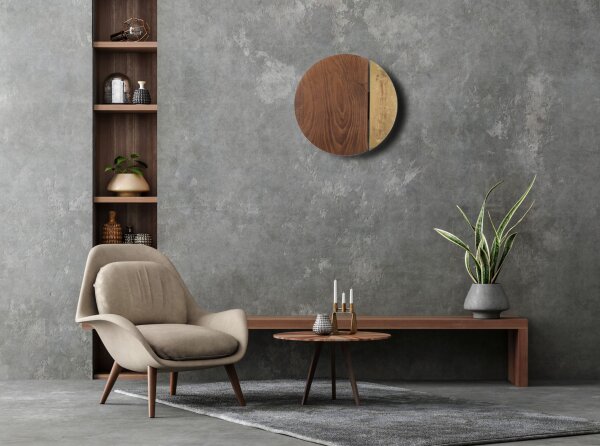 LED Wandleuchte indirekt 3000 K B:51 cm Holz wohnlich