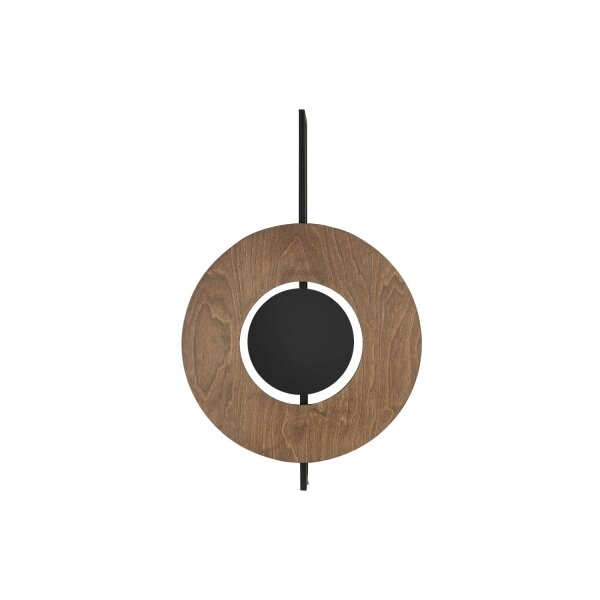 Wandlampe indirekt Schwarz Holz GX53 B:50 cm wohnlich