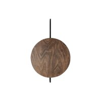 Wandleuchte Schwarz Holz GX53 B:53 cm indirekt Modern