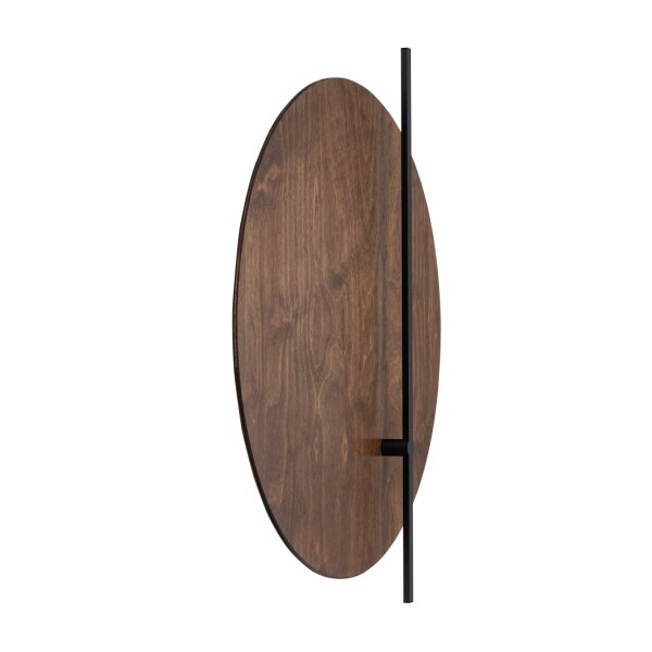 LED Wandlampe Schwarz Holz 3000 K B:50 cm indirekt