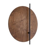 LED Wandlampe Schwarz Holz 3000 K B:50 cm indirekt