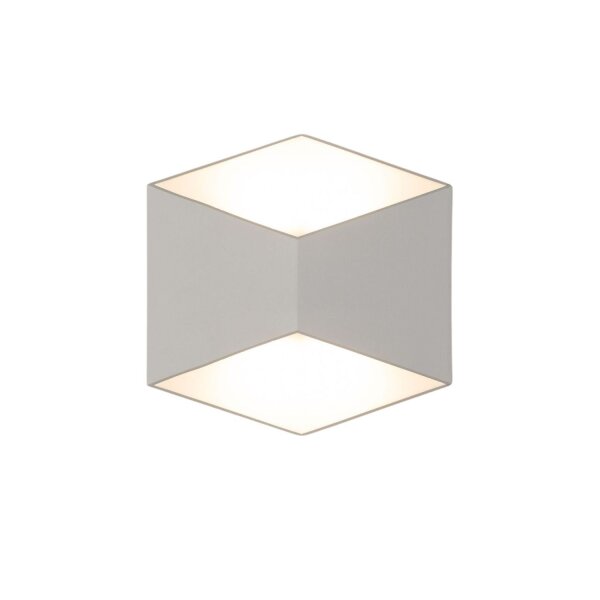 LED Außenwandleuchte Up Down Weiß IP54 3000 K B:17 cm