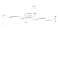 LED Bilderleuchte Weiß 3000 K L:89 cm länglich...