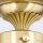 Deckenleuchte Glas Messing E27 rund D: 15 cm in Bronze