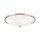 Deckenlampe Metall Glas D: 39,5 cm Nickel matt Weiß E27