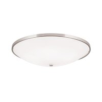 Deckenlampe rund Ø 56 cm Metall Glas E27 Jugendstil