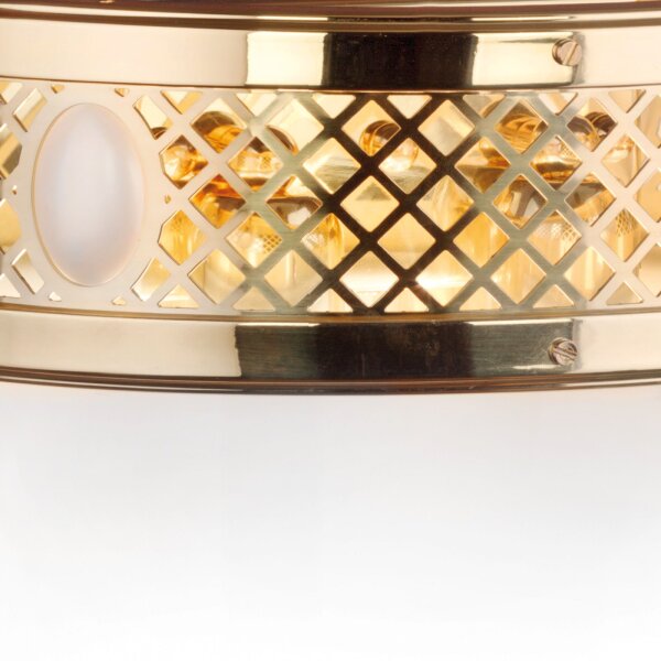 Wandlampe Glas Metall E27 B: 33 cm 2-flammig Jugendstil