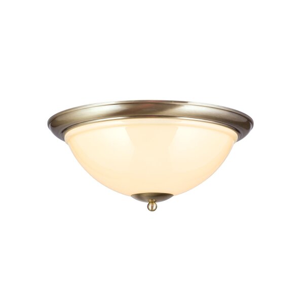Deckenleuchte Messing Glas E27 rund D: 50,8 cm AMALIA