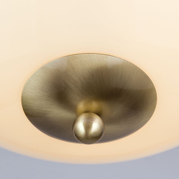 Deckenleuchte Messing Glas E27 rund D: 50,8 cm AMALIA
