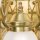 Wandleuchte Echt-Messing Glas E27 61 cm breit ELISE