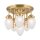 Deckenlampe Glas Echt-Messing E27 D: 50 cm rund