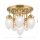 Deckenlampe Glas Echt-Messing E27 D: 50 cm rund