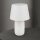 Nachttischlampe Keramik Stoff 51 cm Weiß Creme E27