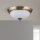Deckenlampe Metall Glas E14 D: 26,5 cm 2-flammig rund