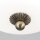 Deckenlampe Metall Glas E14 D: 26,5 cm 2-flammig rund