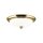 Deckenlampe Metall Glas E27 D: 35,5 cm in Gold Weiß