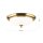 Deckenlampe Metall Glas E27 D: 35,5 cm in Gold Weiß