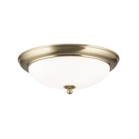 Deckenlampe Metall Glas rund Ø 35,5 cm E27 2-flammig