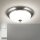 Deckenleuchte Metall Glas E27 rund D: 35,5 cm 2-flammig