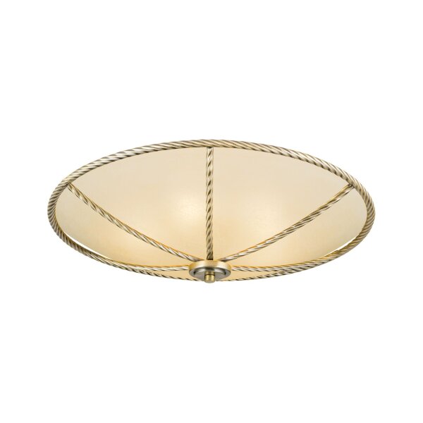 Deckenlampe Metall Glas E27 D: 56 cm rund Jugendstil
