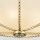 Deckenlampe Metall Glas E27 D: 56 cm rund Jugendstil