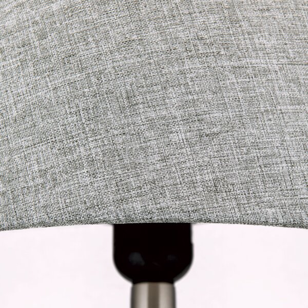 Nachttischlampe Keramik Stoff E27 56 cm Braun Grau