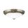 Deckenleuchte Glas Metall G9 rund D: 28 cm 2-flammig